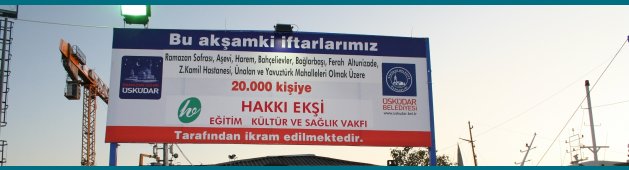 RAMAZANDA 20.000 KONUĞUMUZLA İFTAR YAPTIK